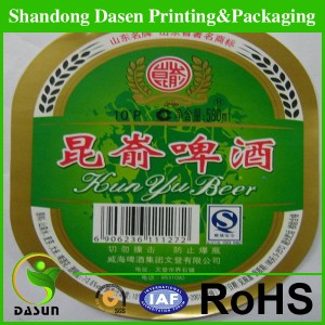 Custom Shape Label Beer Label Waterproof Printing Label Beer
