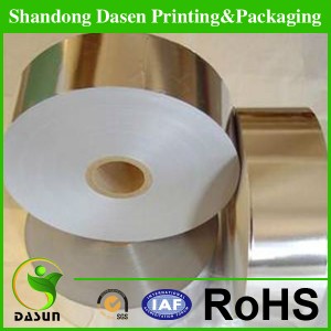 glossy colored metallized paper for printing cigaette box and beer label