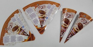 Factory Price Food Grade Customized Logo Laminated Aluminum Foil Paper For Packing Ice Cream