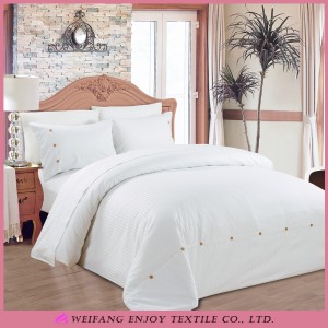 Cotton/Polyester Stripe Hotel Duvet Cover