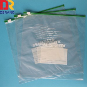 ldpe custom write on panel zipper slider bag